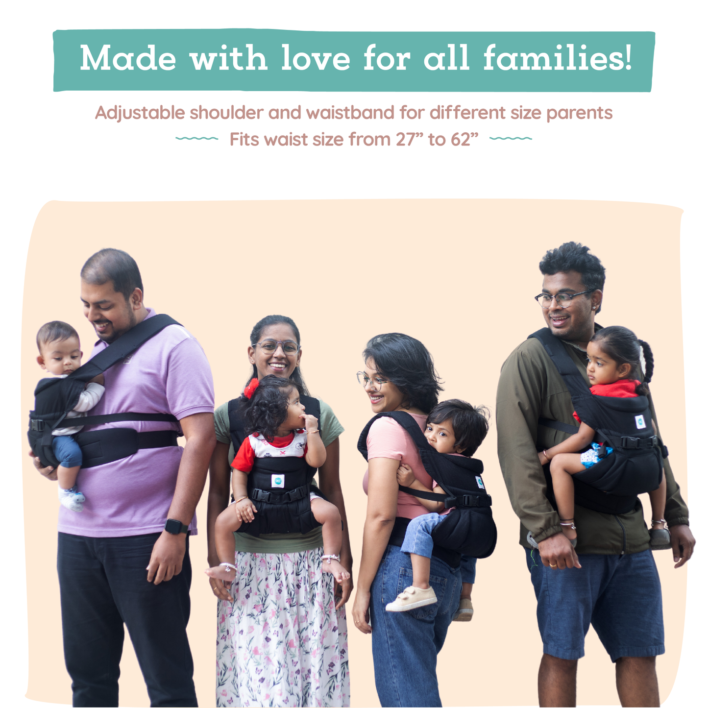 Lali: Cotton baby Carrier (PO 7 - 14 days)