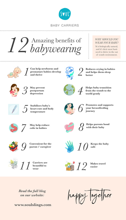 Babywearing from newborn to toddler and its benefits