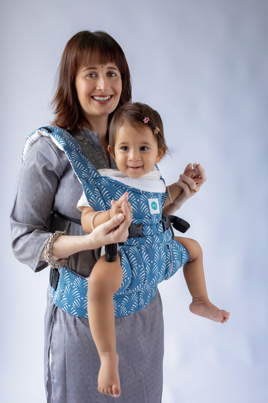 Lali Baby Carrier - Blue Leaf