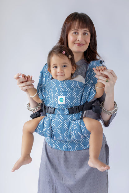 Lali Baby Carrier - Blue Leaf