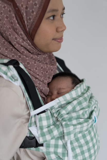 Aseema Baby Carrier- Green Checks