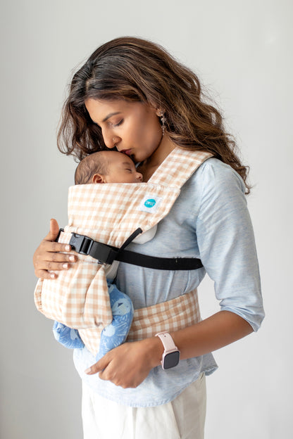 Lali Baby Carrier - Beige Checks