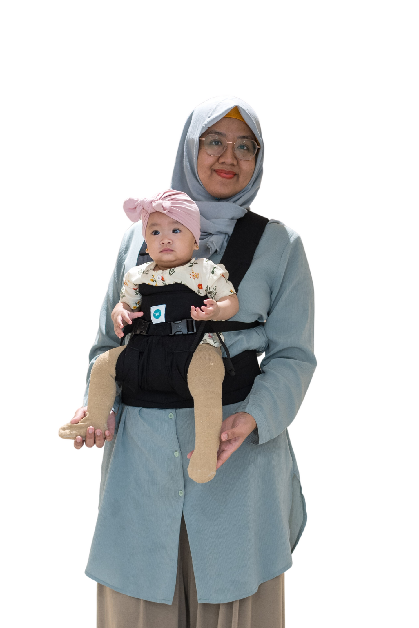 Lali: Cotton Black baby Carrier