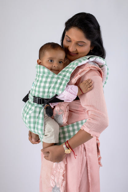 Lali Baby Carrier - Green Checks