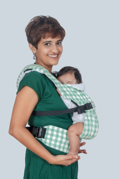 Lali Baby Carrier - Green Checks