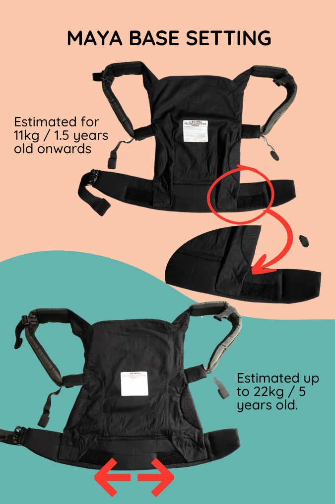 Maya Toddler Adjustable Carrier 1.5 years 5 years Soul Singapore