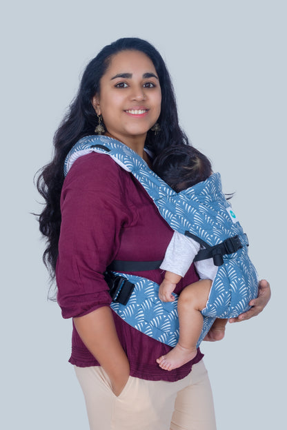 Lali Baby Carrier - Blue Leaf