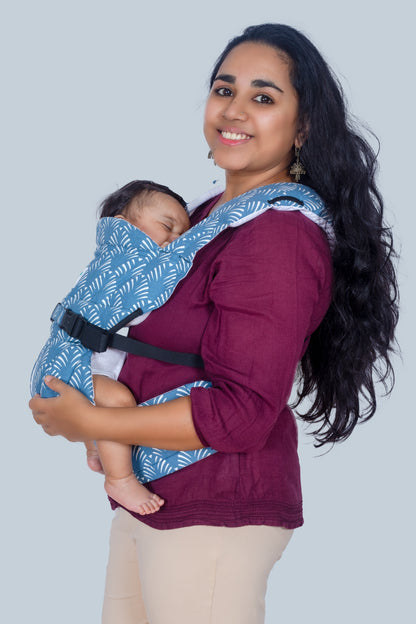 Lali Baby Carrier - Blue Leaf