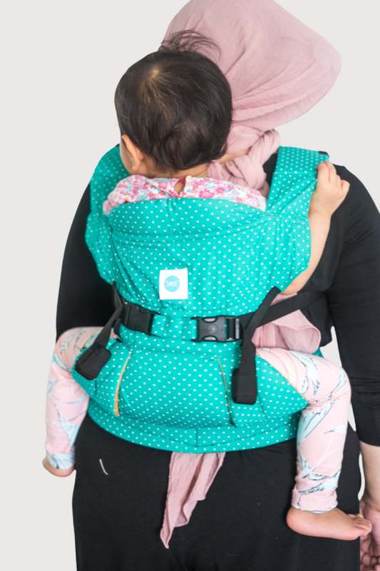 Lali Baby Carrier - Green Polka Dots